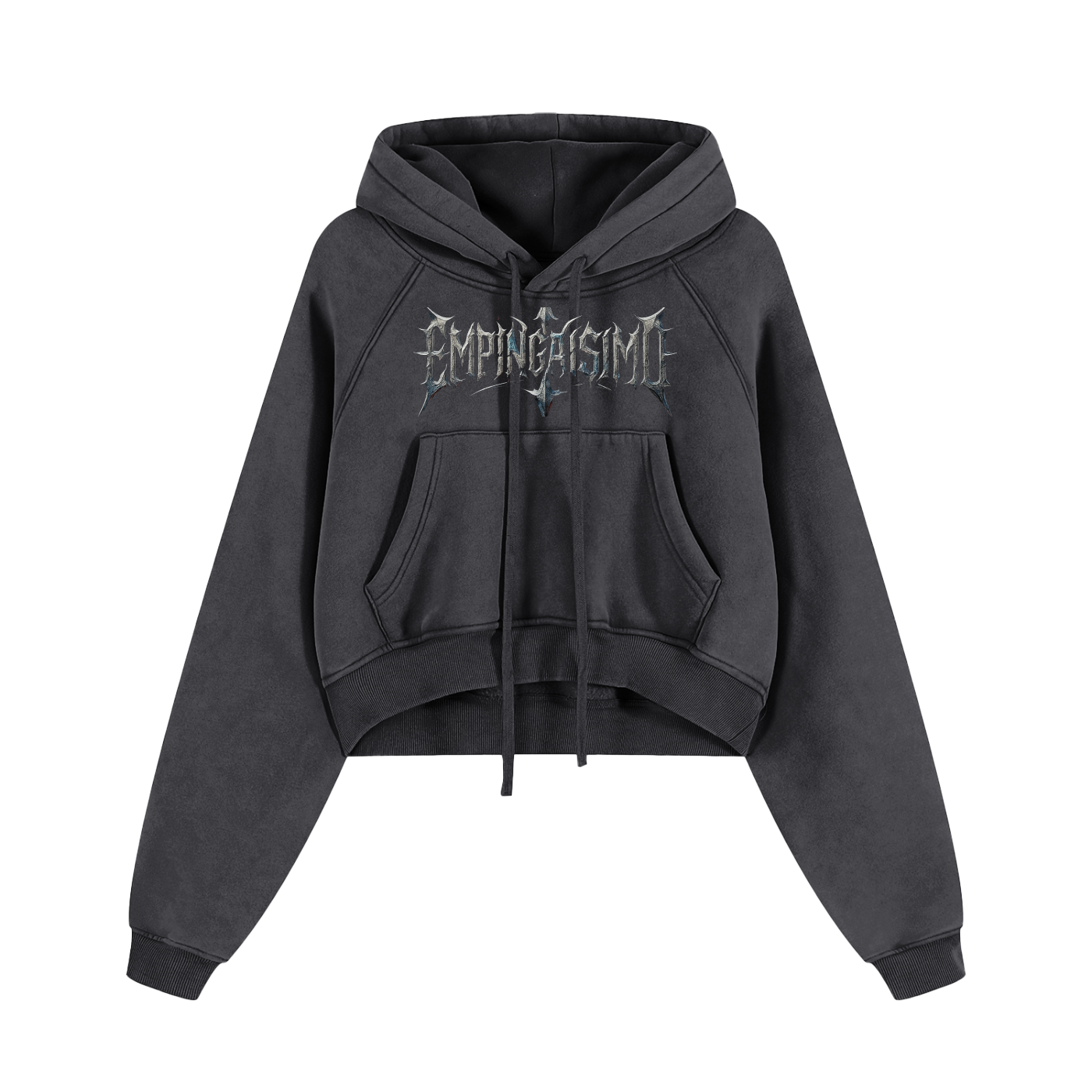Empingaisimo Snow Washed Cropped Hoodie