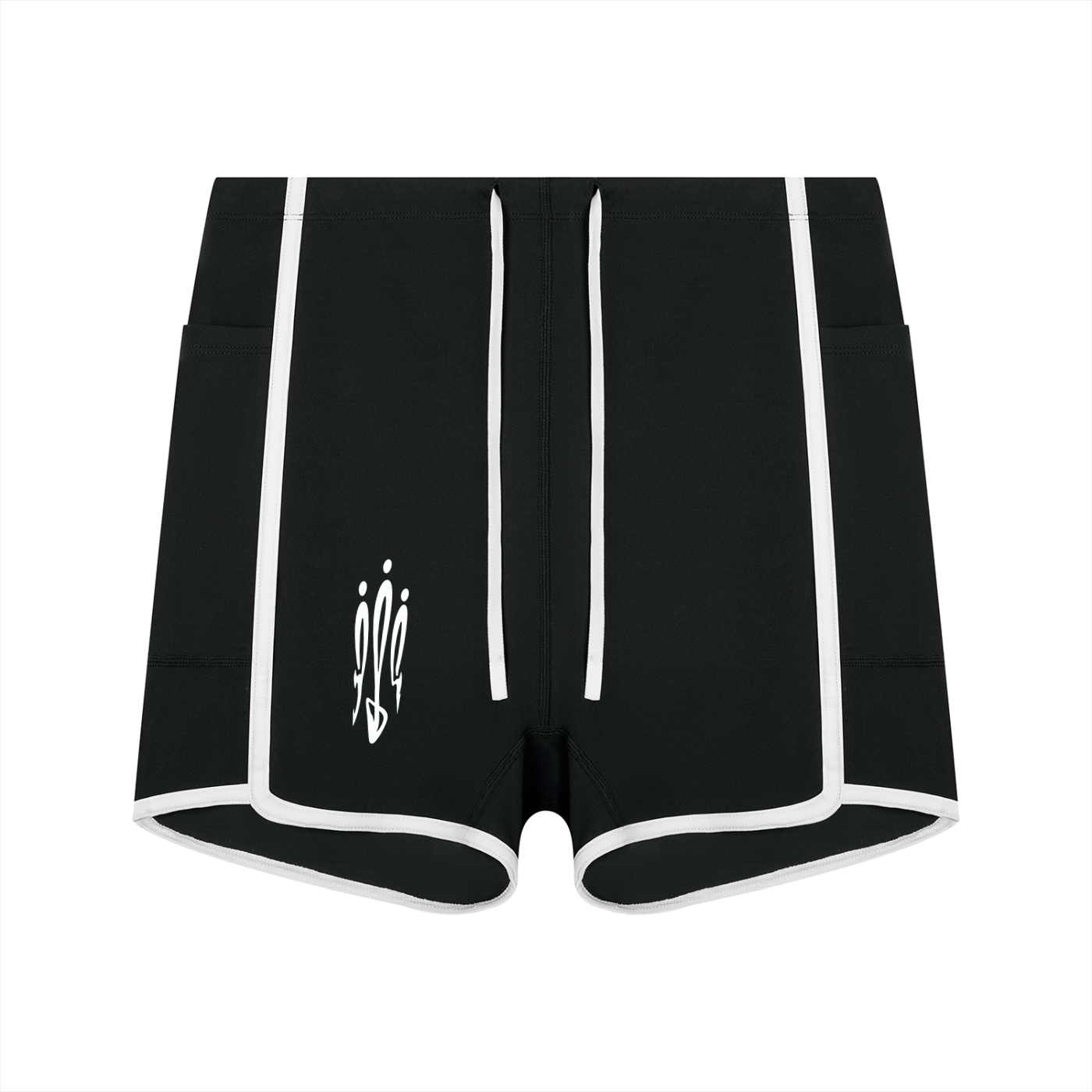 Women's High Rise Color Block Yoga Shorts EMPINGAISIMO