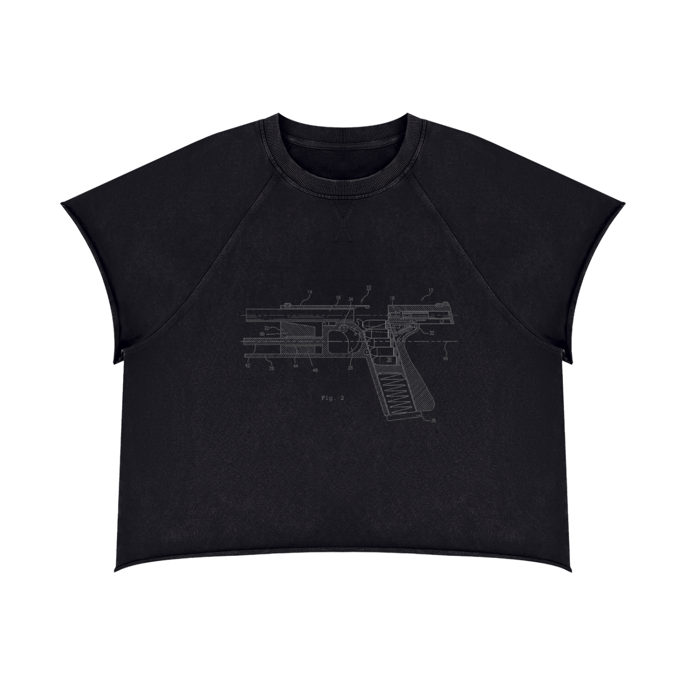 Unisex Vintage Wash Raw Edge Boxy T-Shirt Empingaisimo